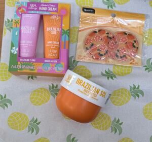 Brazilian Sol Body Butter, Brazilian Sol/Flora Hand Cream & Citrus Eye Pillows